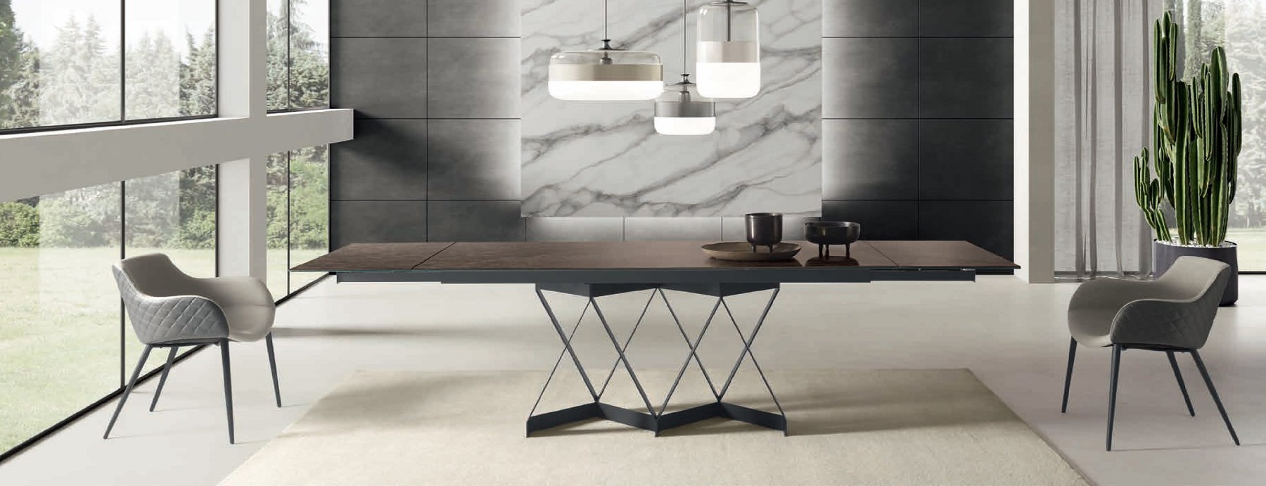 MESA FLAME CONCRET VILA IMPORT